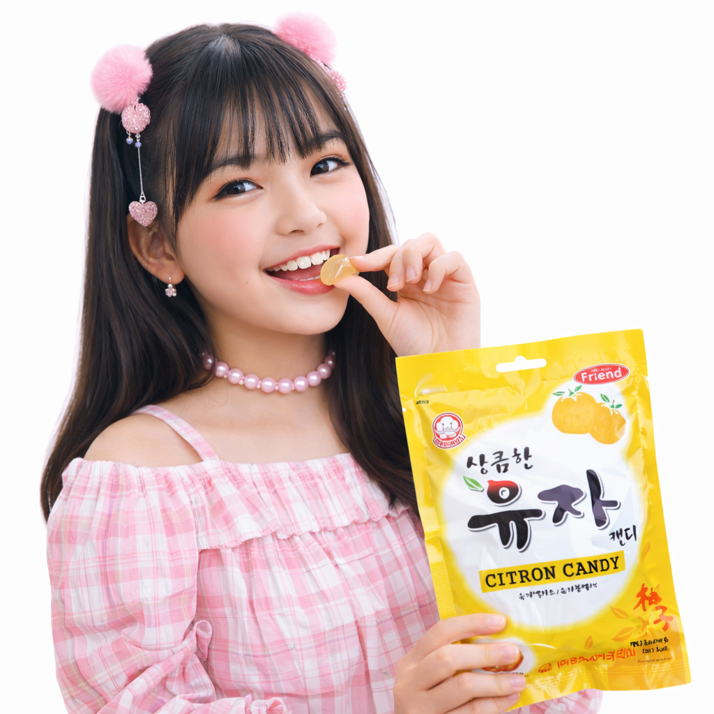 Citron Candy Mammo's – Bala de Yuzu Coreana (100g)