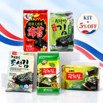 Kit Algas Coreanas Aijinori com 5 sabores e 5% de desconto