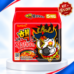 Kit Lámen Samyang Buldak 2x Spicy com 5 unidades