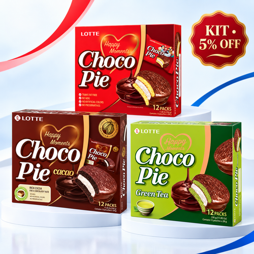 Kit Choco Pie Orion com 3 sabores e 5% de desconto