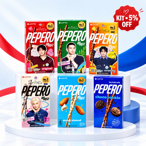 Kit Pepero completo com 6 sabores
